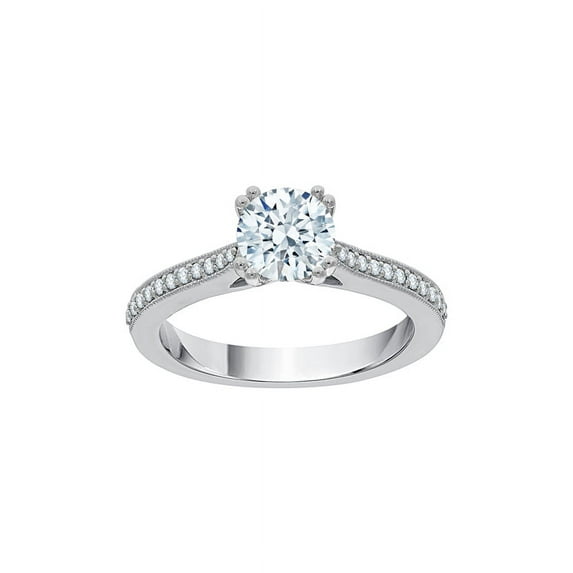 KATARINA Diamond Engagement Ring in 10K White Gold (1 1/8 cttw, I-J, I1-I2) (Size-8)