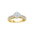 thumbnail image 1 of KATARINA Diamond Engagement Ring in 10K Yellow Gold (1 1/3 cttw, I-J, I1-I2) (Size-5.5), 1 of 2