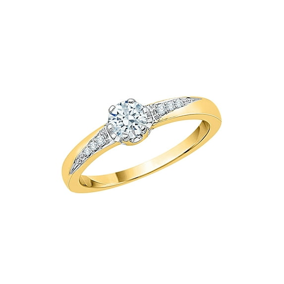 KATARINA Diamond Engagement Ring in 10K Yellow Gold (1/2 cttw, I-J, I1-I2) (Size-7.5)