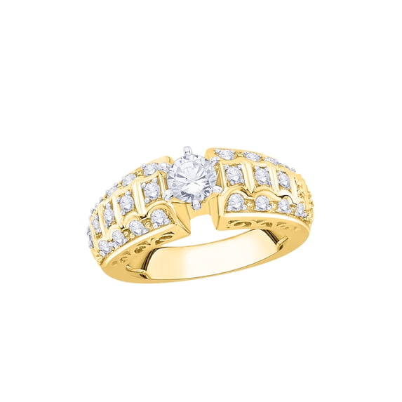 KATARINA Diamond Engagement Ring in 10K Yellow Gold (1 cttw, I-J, I1-I2) (Size-7)