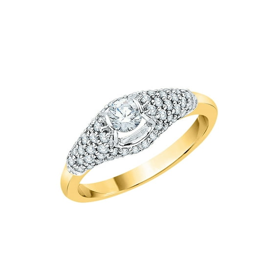 KATARINA Diamond Engagement Ring in 10K Yellow Gold (5/8 cttw, I-J, I1-I2) (Size-8.5)