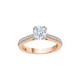 thumbnail image 1 of KATARINA Diamond Engagement Ring in 14K Rose Gold (1 1/8 cttw, I-J, I1-I2) (Size-9), 1 of 2