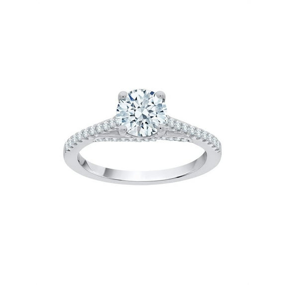 KATARINA Diamond Engagement Ring in 14K White Gold (1 1/4 cttw, I-J, I1-I2) (Size-10)