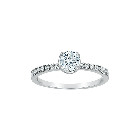 KATARINA Diamond Engagement Ring in 14K White Gold (1 1/4 cttw, I-J, I1-I2) (Size-8)