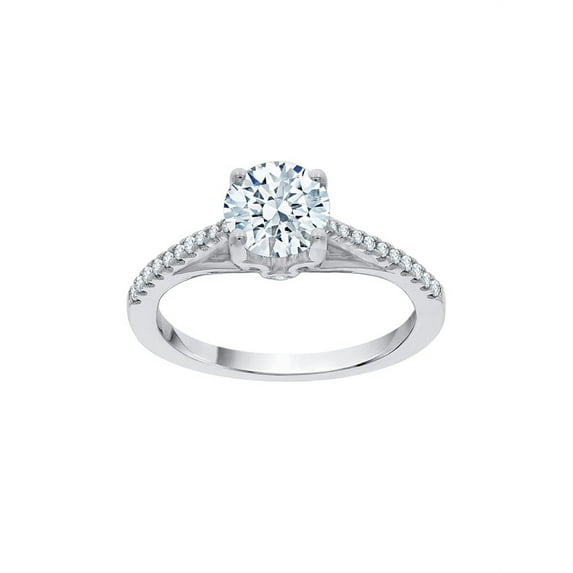 KATARINA Diamond Engagement Ring in 14K White Gold (1 1/8 cttw, I-J, I1-I2) (Size-10.5)