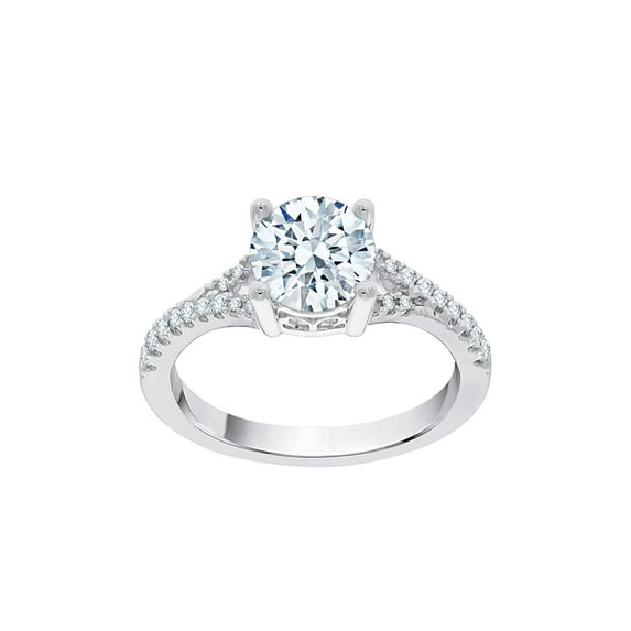 KATARINA Diamond Engagement Ring in 14K White Gold (1 2/3 cttw, I-J, I1-I2) (Size-8.5)