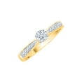 thumbnail image 1 of KATARINA Diamond Engagement Ring in 14K Yellow Gold (3/8 cttw, I-J, I1-I2) (Size-7), 1 of 2