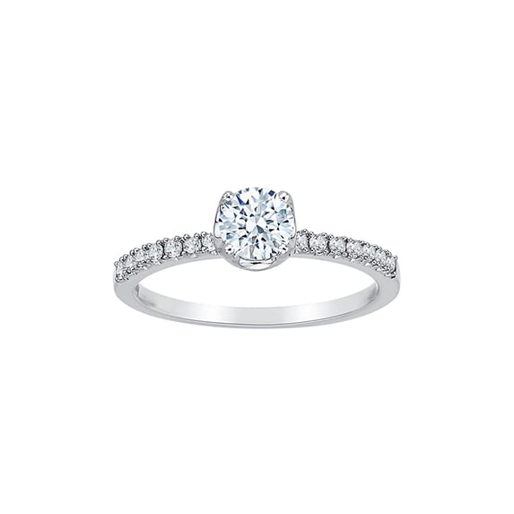 KATARINA Diamond Engagement Ring in Sterling Silver (1 1/4 cttw, I-J, I1-I2) (Size-5.5)