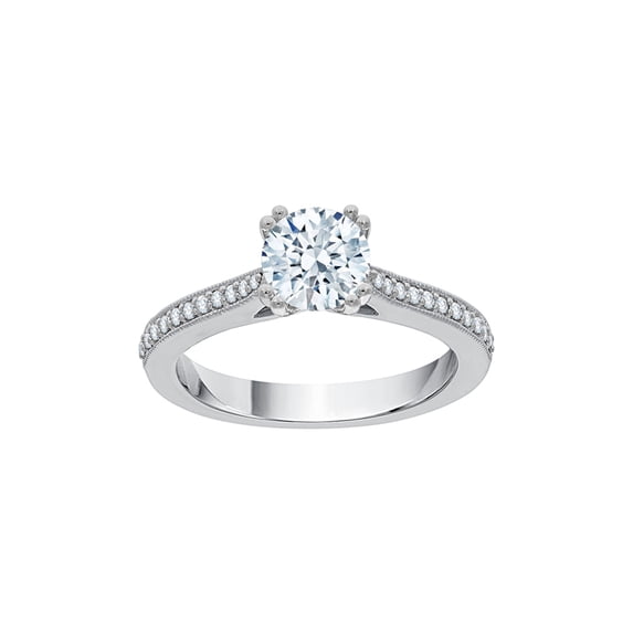 KATARINA Diamond Engagement Ring in Sterling Silver (1 1/8 cttw, I-J, I1-I2) (Size-8.5)