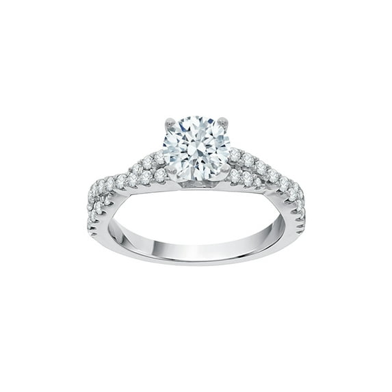 KATARINA Diamond Engagement Ring in Sterling Silver (1 3/8 cttw, I-J, I1-I2) (Size-8.5)