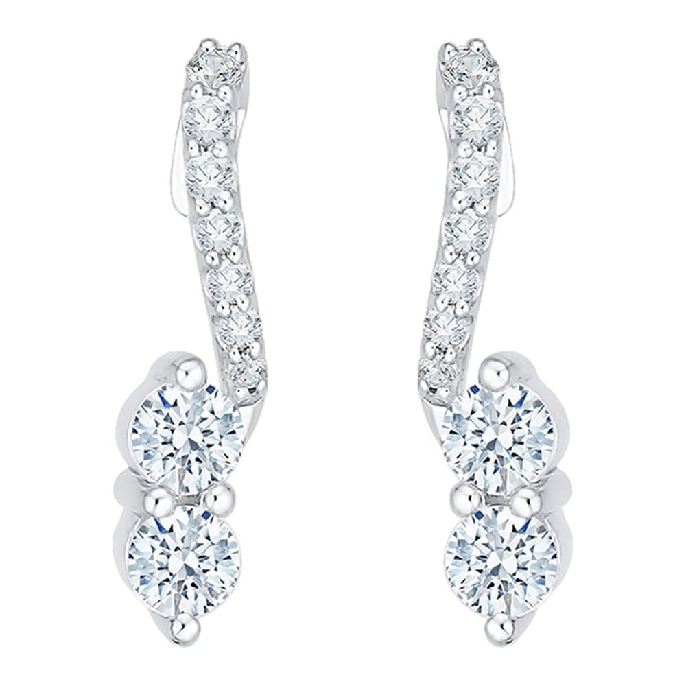 KATARINA Diamond Drop Earrings in Sterling Silver (1/3 cttw, G-H, I2-I3) KATARINA Diamond Drop Earrings in Sterling Silver (1⁄3 cttw, G-H