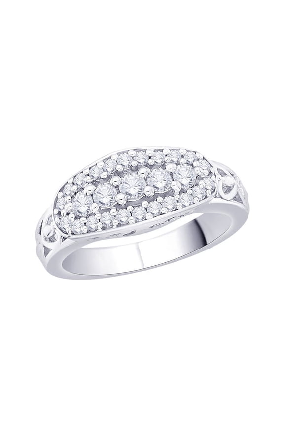 Diamond Fashion Ring in 14K Gold (5/8 cttw) (I-Color, SI3/I1-Clarity)