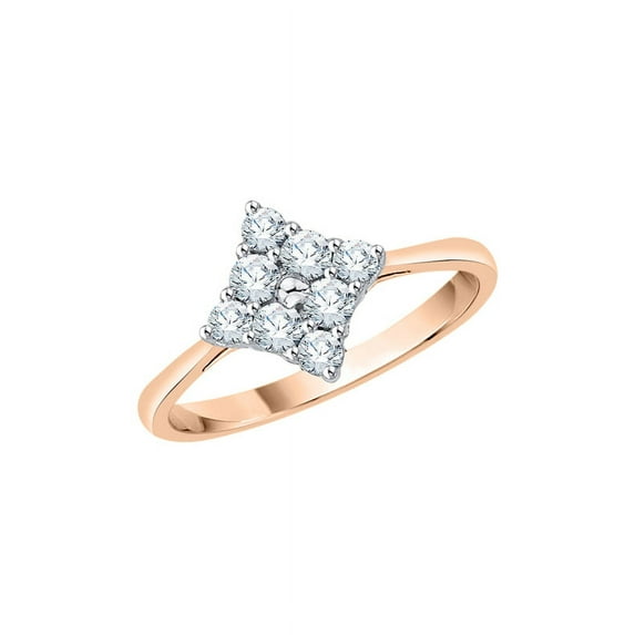 KATARINA Diamond Fashion Ring in 14K Rose Gold (1/2 cttw, I-J, I1-I2) (Size-8.5)