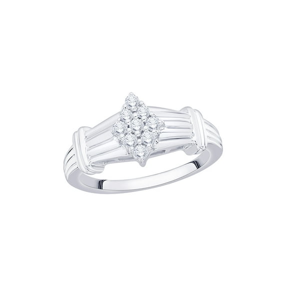 KATARINA Diamond Fashion Ring in 14K White Gold (1/4 cttw, I-J, I1-I2) (Size-8.5)