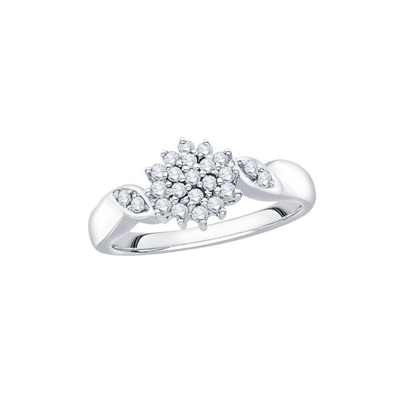 KATARINA Diamond Fashion Ring in 14K White Gold (1/4 cttw, I-J, I1-I2) (Size-9)