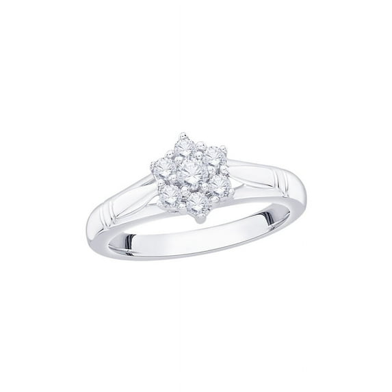 KATARINA Diamond Floral Ring in 10K Gold (1/3 cttw, I-J, I1-I2)