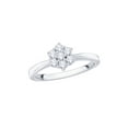 thumbnail image 1 of KATARINA Diamond Floral Ring in 10K White Gold (1/3 cttw, I-J, I1-I2) (Size-5.5), 1 of 2