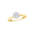 thumbnail image 1 of KATARINA Diamond Floral Ring in 10K Yellow Gold (1/3 cttw, I-J, I1-I2) (Size-10.5), 1 of 2