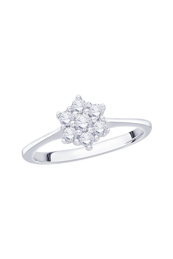 Diamond Floral Ring in 14K Gold (1/3 cttw, I-J, I1-I2)