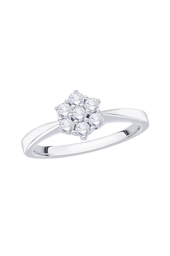 Diamond Floral Ring in 14K Gold (1/3 cttw, I-J, I1-I2)