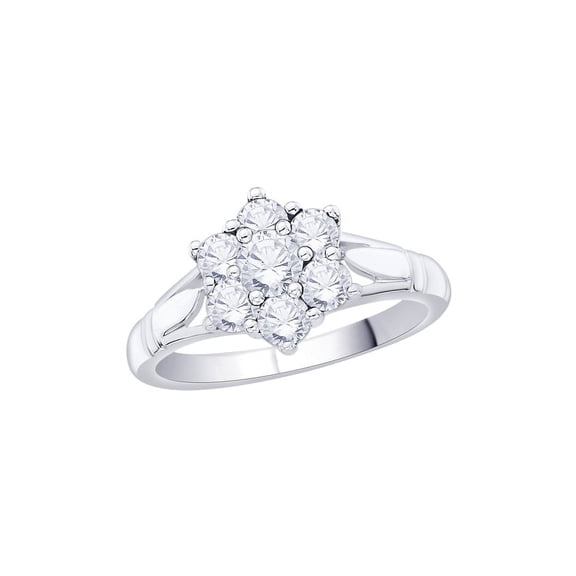 KATARINA Diamond Floral Ring in 14K Gold (1 cttw, I-J, I1-I2)