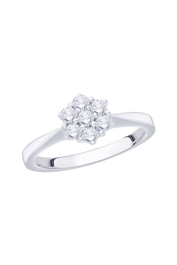 Diamond Floral Ring in 14K Gold (3/8 cttw, I-J, I1-I2)