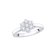 thumbnail image 1 of KATARINA Diamond Floral Ring in 14K White Gold (1/2 cttw, I-J, I1-I2) (Size-8.5), 1 of 2