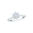 thumbnail image 1 of KATARINA Diamond Floral Ring in 14K White Gold (1/3 cttw, I-J, I1-I2) (Size-6.5), 1 of 2