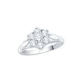thumbnail image 1 of KATARINA Diamond Floral Ring in 14K White Gold (1 cttw, I-J, I1-I2) (Size-8), 1 of 2
