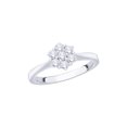 thumbnail image 1 of KATARINA Diamond Floral Ring in 14K White Gold (3/8 cttw, I-J, I1-I2) (Size-9.5), 1 of 2