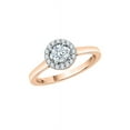 thumbnail image 1 of KATARINA Diamond Halo Engagement Ring in 10K Rose Gold (2/3 cttw, I-J, I1-I2) (Size-9.5), 1 of 3
