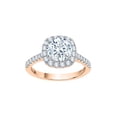 thumbnail image 1 of KATARINA Diamond Halo Engagement Ring in 10K Rose Gold (2 cttw, I-J, I1-I2) (Size-9), 1 of 2