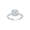 thumbnail image 1 of KATARINA Diamond Halo Engagement Ring in 14K Gold (1 1/3 cttw, I-J, I1-I2), 1 of 4