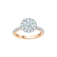 thumbnail image 1 of KATARINA Diamond Halo Engagement Ring in 14K Rose Gold (1 3/4 cttw, I-J, I1-I2) (Size-7.5), 1 of 2
