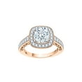 thumbnail image 1 of KATARINA Diamond Halo Engagement Ring in 14K Rose Gold (2 cttw, I-J, I1-I2) (Size-10), 1 of 2
