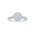 thumbnail image 1 of KATARINA Diamond Halo Engagement Ring in Sterling Silver (1 1/2 cttw, I-J, I1-I2) (Size-7), 1 of 2