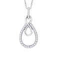 thumbnail image 1 of KATARINA Diamond Infinity Pendant Necklace in 10K White Gold (1/3 cttw, G-H, I2-I3), 1 of 2