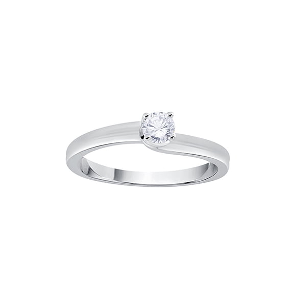 KATARINA Diamond Promise Ring in 14K White Gold (1/4 cttw, G-H, I2-I3)
