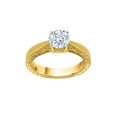 thumbnail image 1 of KATARINA Diamond Solitaire Engagement Ring in 14K Yellow Gold (1 cttw, I-J, I1-I2) (Size-10.5), 1 of 2