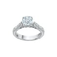 thumbnail image 1 of KATARINA Diamond Solitaire Engagement Ring in Sterling Silver (1 cttw, I-J, I1-I2) (Size-6.5), 1 of 2