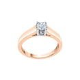 thumbnail image 1 of KATARINA Diamond Solitaire Promise Ring in 10K Rose Gold (1/4 cttw, I-J, I1-I2) (Size-6), 1 of 2
