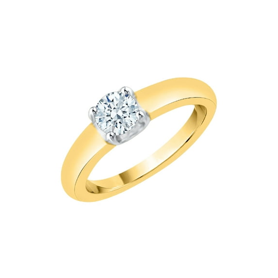 KATARINA Diamond Solitaire Promise Ring in 10K Yellow Gold (1/4 cttw, I-J, I1-I2) (Size-8)