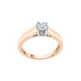 thumbnail image 1 of KATARINA Diamond Solitaire Promise Ring in 14K Rose Gold (1/4 cttw, I-J, I1-I2) (Size-5), 1 of 2