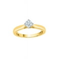 thumbnail image 1 of KATARINA Diamond Solitaire Promise Ring in 14K Yellow Gold (1/4 cttw, I-J, I1-I2) (Size-8.5), 1 of 2