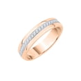 thumbnail image 1 of KATARINA Diamond Wedding Band in 10K Rose Gold (3/8 cttw, I-J, I1-I2) (Size-7), 1 of 2