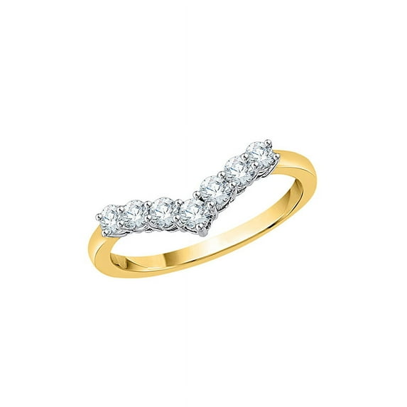 KATARINA Diamond Wedding Band in 10K Yellow Gold (1/2 cttw, I-J, I1-I2) (Size-5.5)
