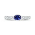 thumbnail image 1 of KATARINA Diamond and Sapphire Fashion Ring in 10K White Gold (7/8 cttw, I-J, I1) (Size-8.5), 1 of 1