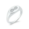 thumbnail image 1 of KATARINA Infinity Diamond Accent Fashion Ring in 10K White Gold (G-H, I2-I3) (Size-4.75), 1 of 4