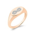 thumbnail image 1 of KATARINA Infinity Diamond Accent Fashion Ring in 14K Rose Gold (G-H, I2-I3) (Size-4.5), 1 of 4