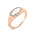 thumbnail image 1 of KATARINA Oval Shape Diamond Fashion Ring in 14K Rose Gold (1/20 cttw, G-H, I2-I3) (Size-10), 1 of 4